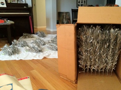 Shining up the tree!